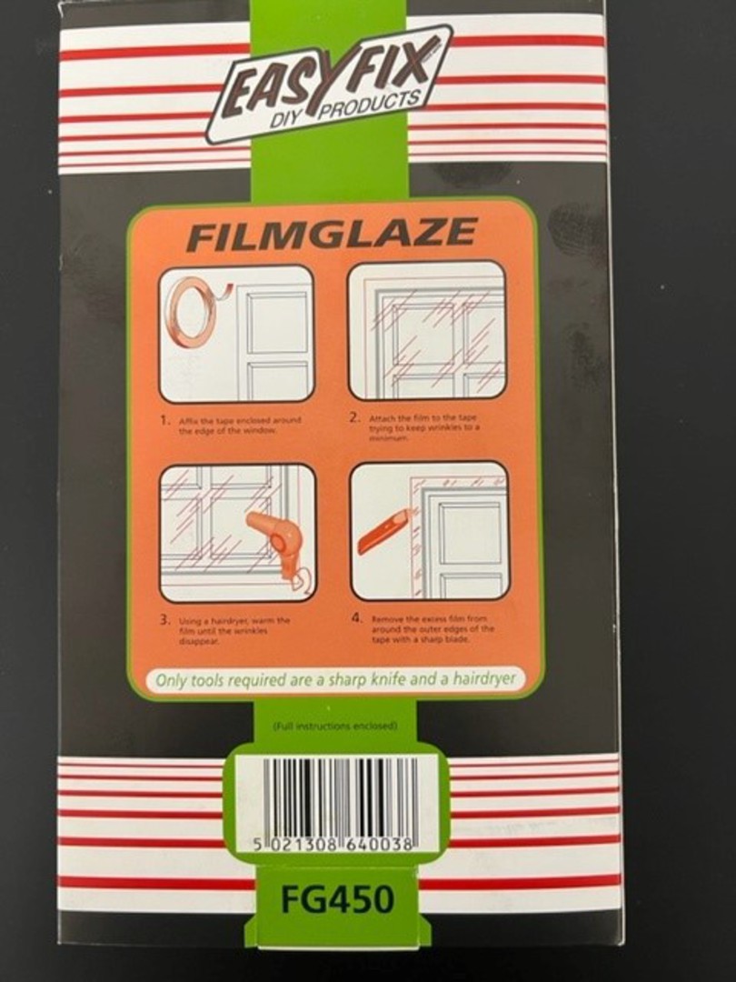 Filmglaze DIY Double Glazing 4.5m2 Pack image 1